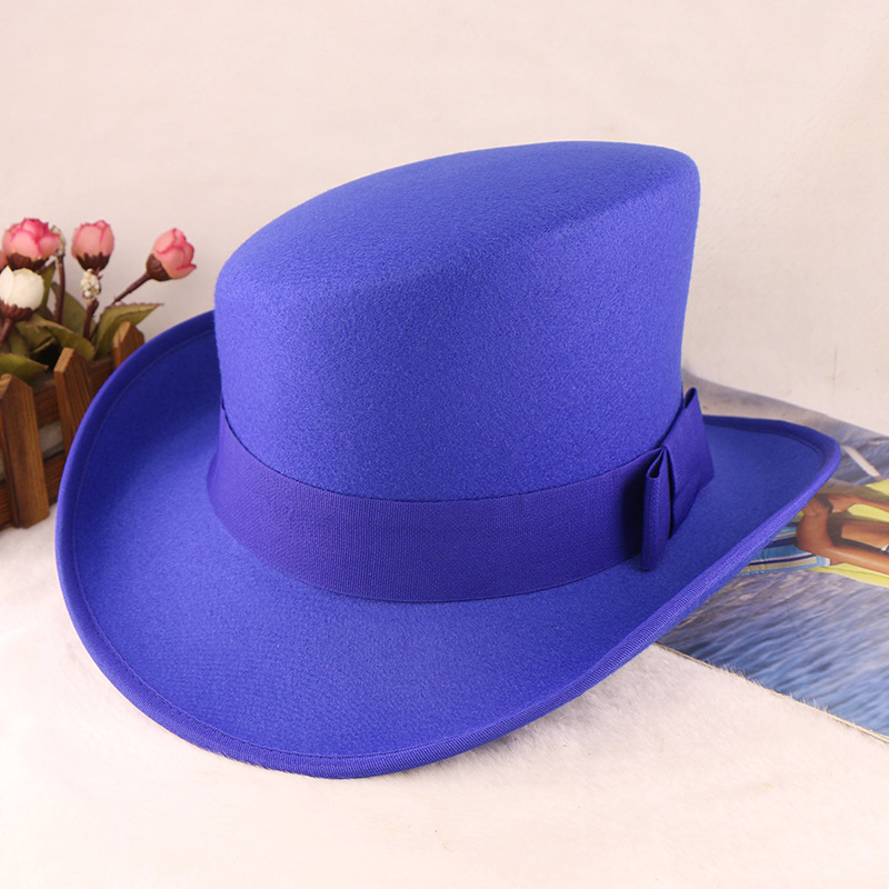 Womens Fashionable Rolled-brim Felt Wool Hat photo 7