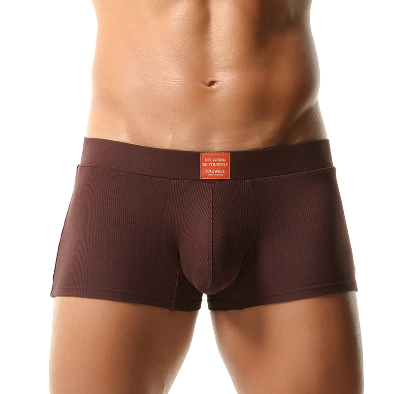 New Style Boxer Briefs Comfortable Mid-to-high Waist Solid Color Minimalist Design photo 5