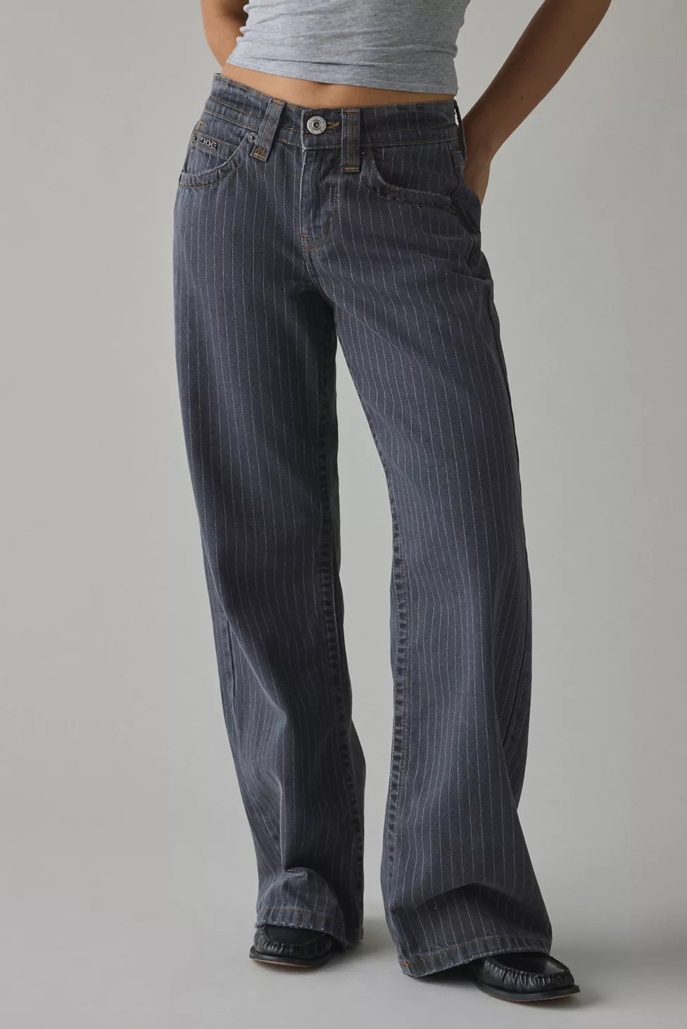 Women's Fashionable Denim Floor-length Pants photo 6
