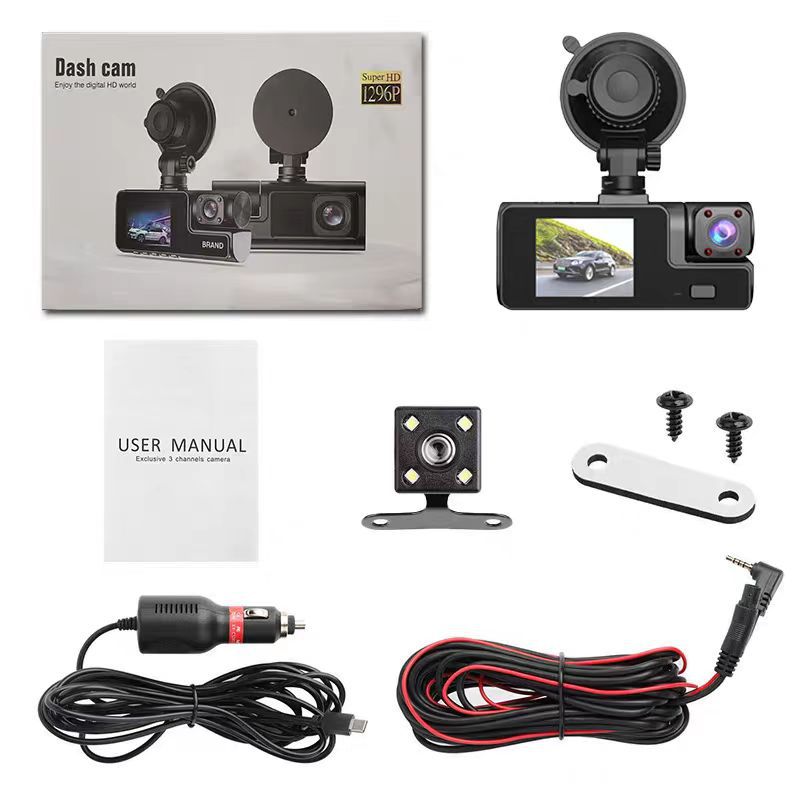 2-inch 3-lens Dashcam HD Night Vision 1080P photo 6
