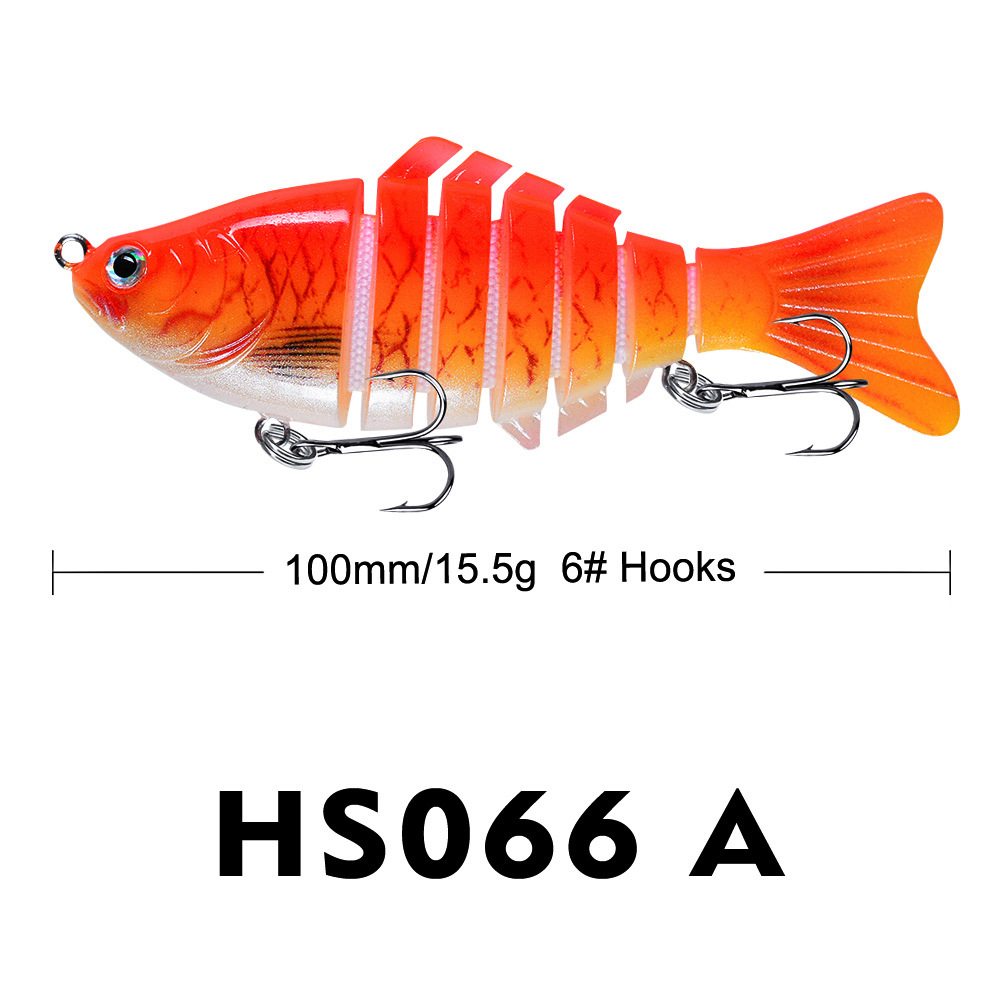 10cm Lure Fishing Bait Plastic Hard Bait Multi-Section Fish With 7 Segments photo 7