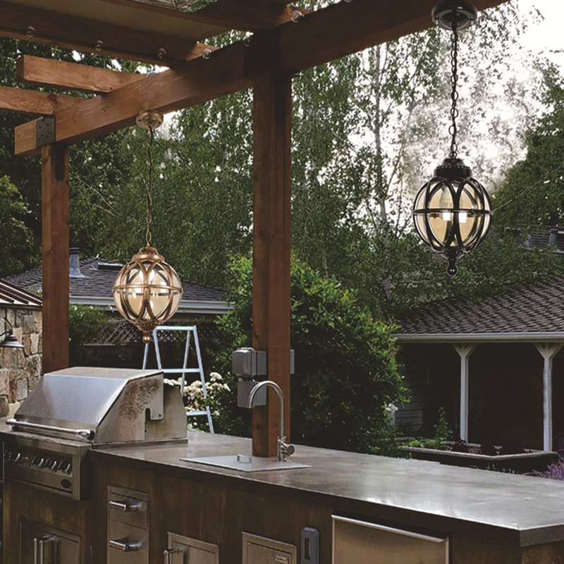 Outdoor Waterproof And Rust-proof Chandelier Courtyard Lighting Small Garden Pendant Light photo 5
