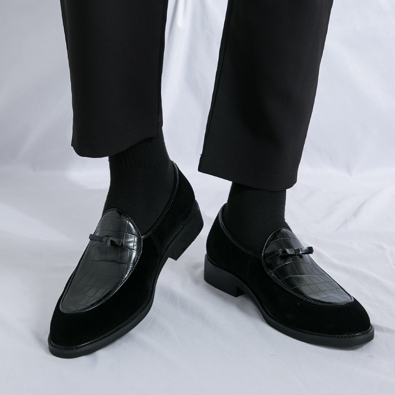 British Retro Style Business Casual Loafers - Men's PU Leather Slip On Shoes for Office Wear photo 2