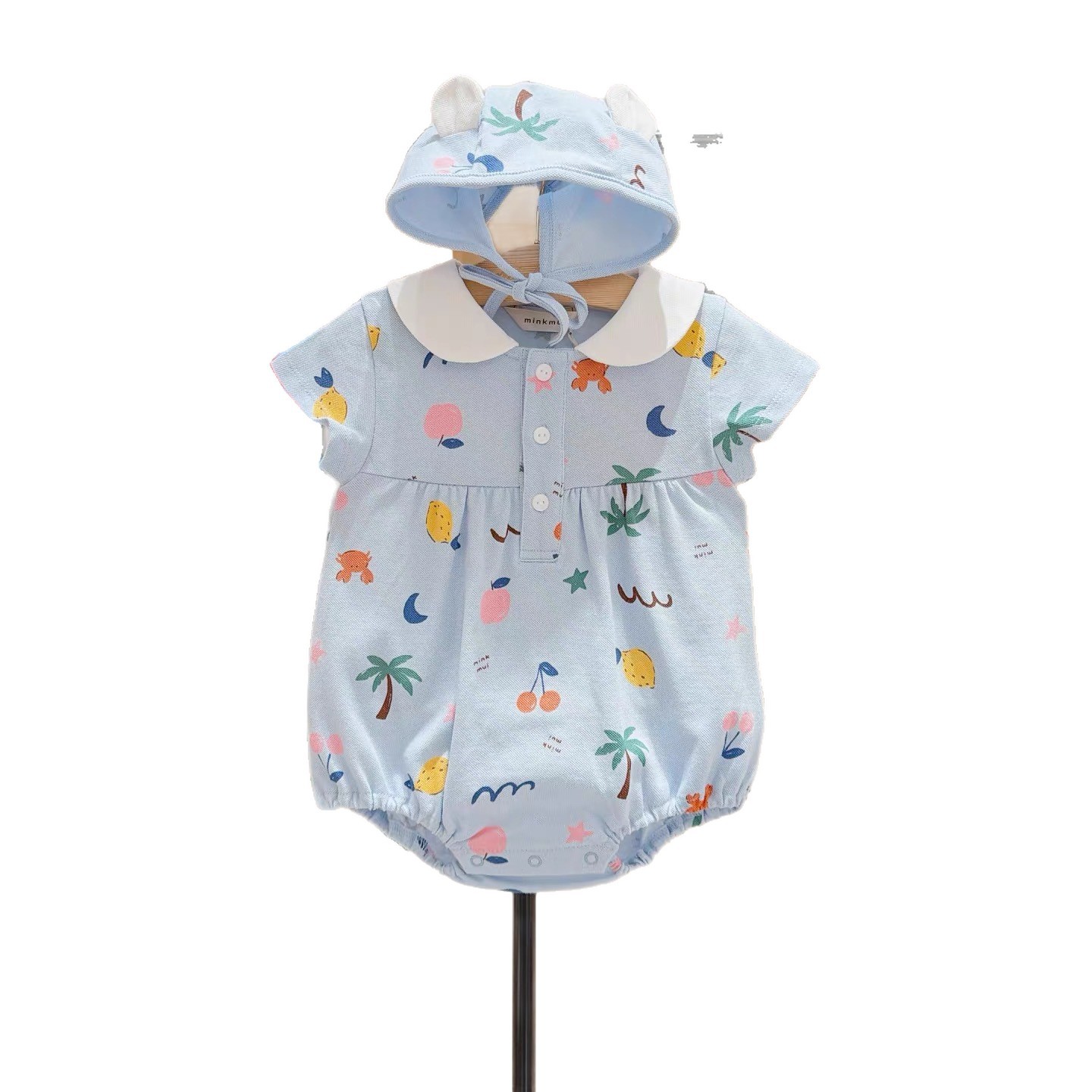 Baby's Refreshing Pure Cotton One-piece Romper photo 4