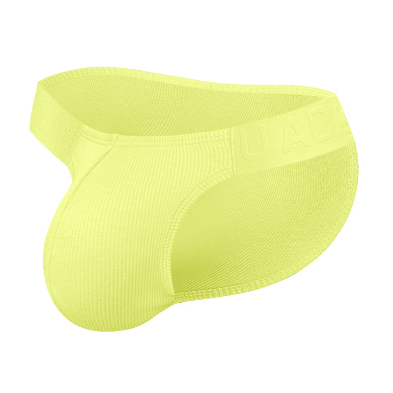 Low-rise High-cut Bulge-enhancing Solid-color Sports Briefs photo 5