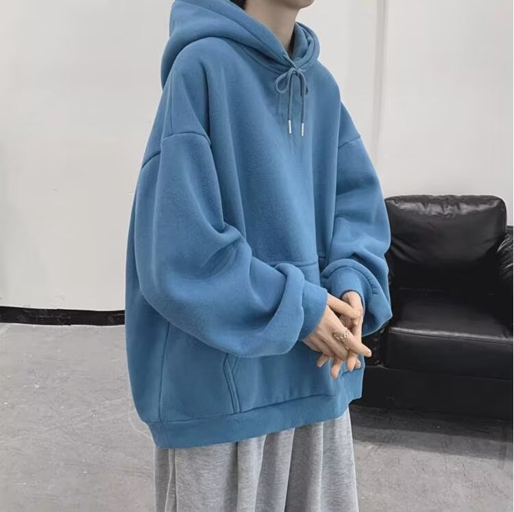 Men's Loose-fitting Pullover Hoodie photo 2
