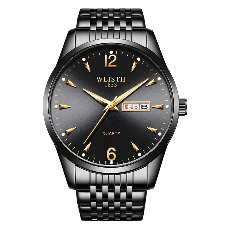Luminous Waterproof Leather-Strap Quartz Watch For Men photo 3