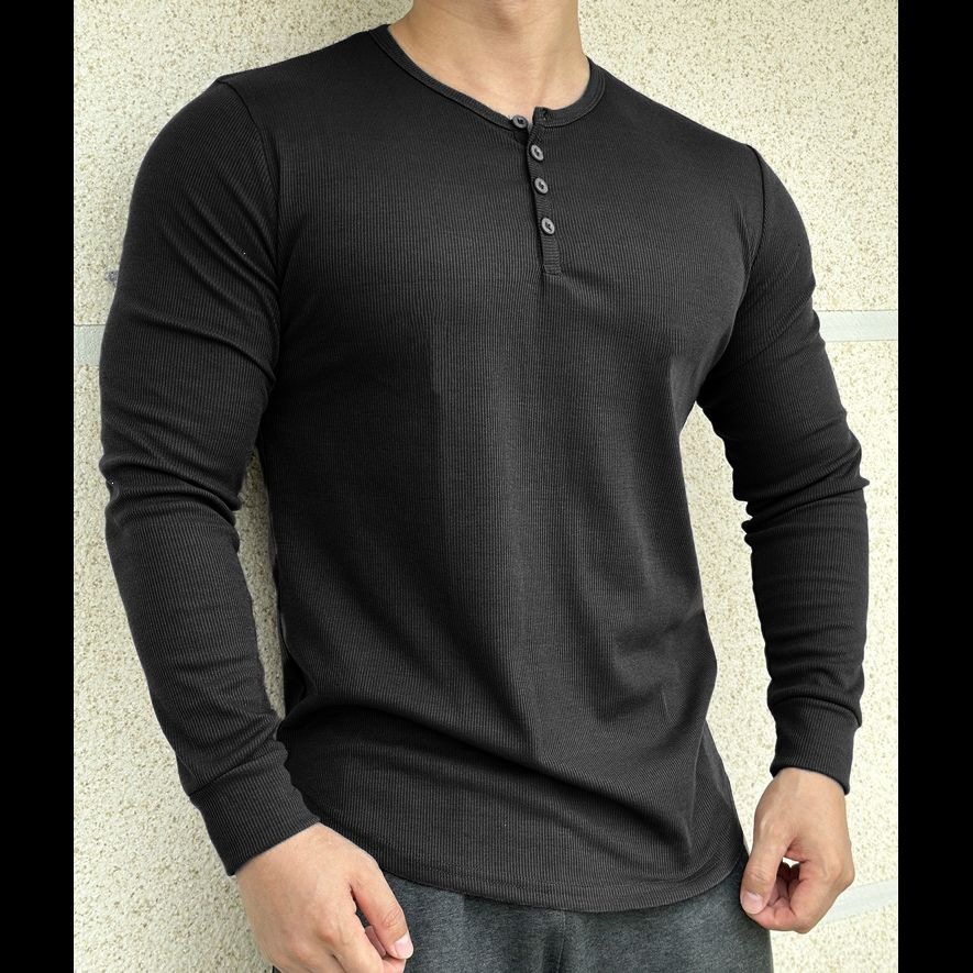 Rugged-thread Athletic Wear Masculine Autumn Style Stretchy Long Sleeves photo 6