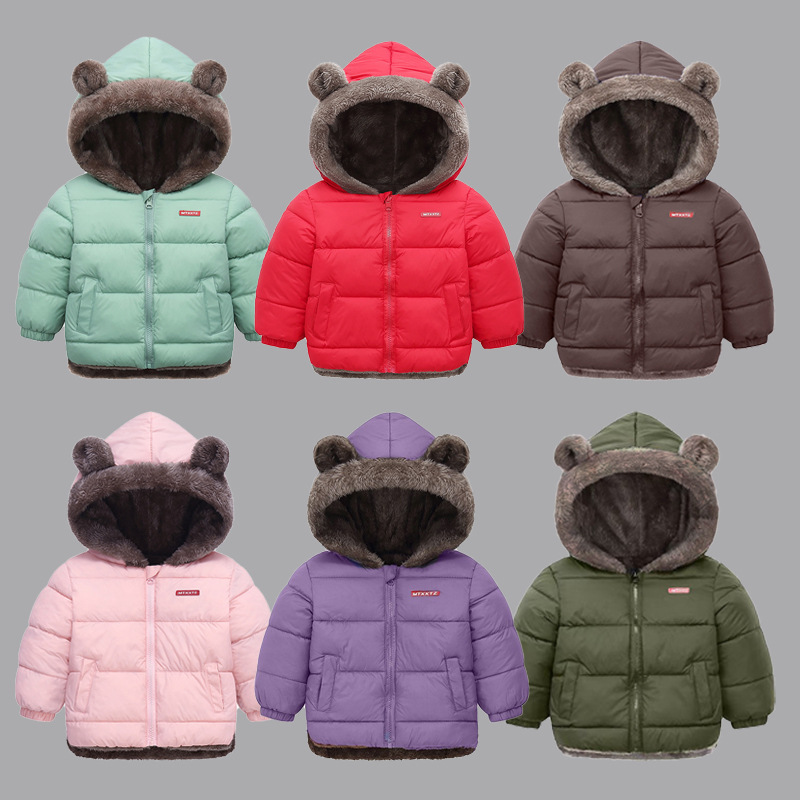 Thickened Cotton-padded Coat For Children photo 1