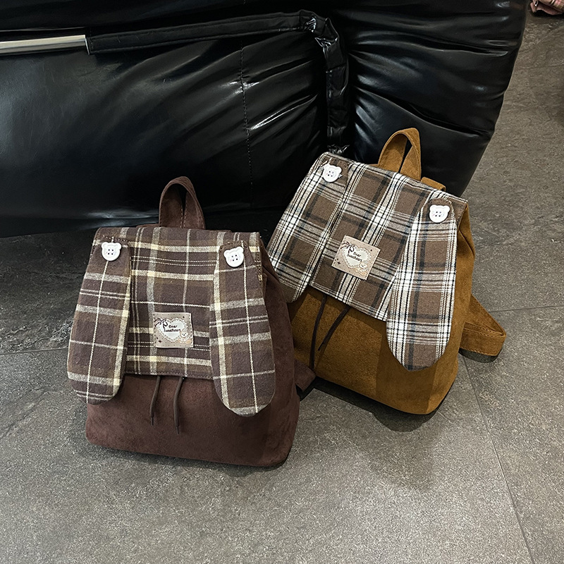 Plaid Shoulder Bag For Women Large Capacity Laid-back Style photo 1