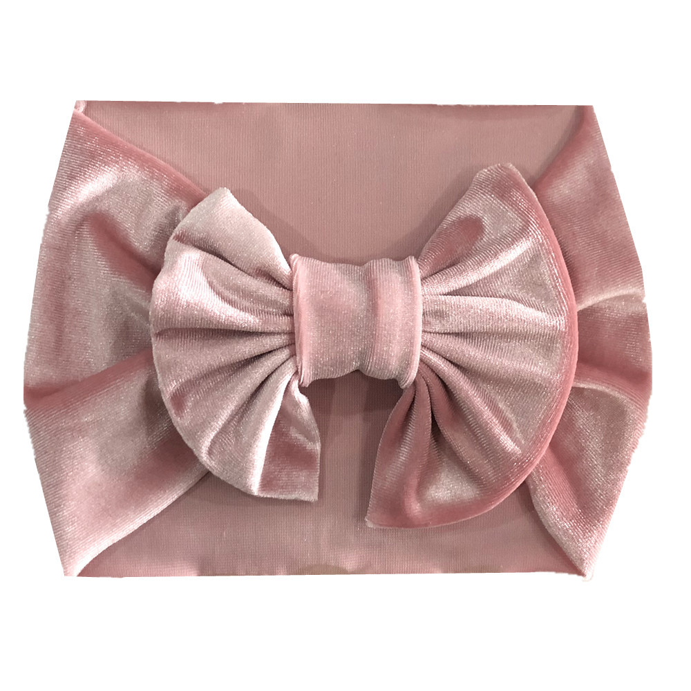 Childrens Multi-color Festive Velvet Headband With Stretchy Hair Accessory photo 4