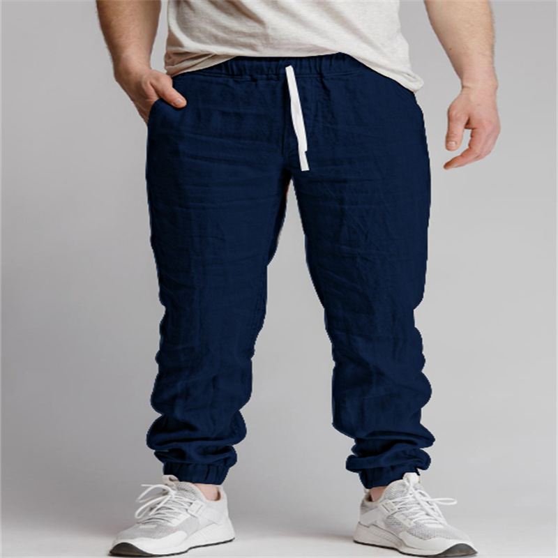 Solid-color Drawstring Outdoor Casual Breathable Jogger Pants With Elastic Cuffs photo 8