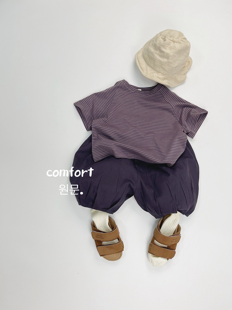 Boys And Girls Short-sleeve Striped Shirt photo 6