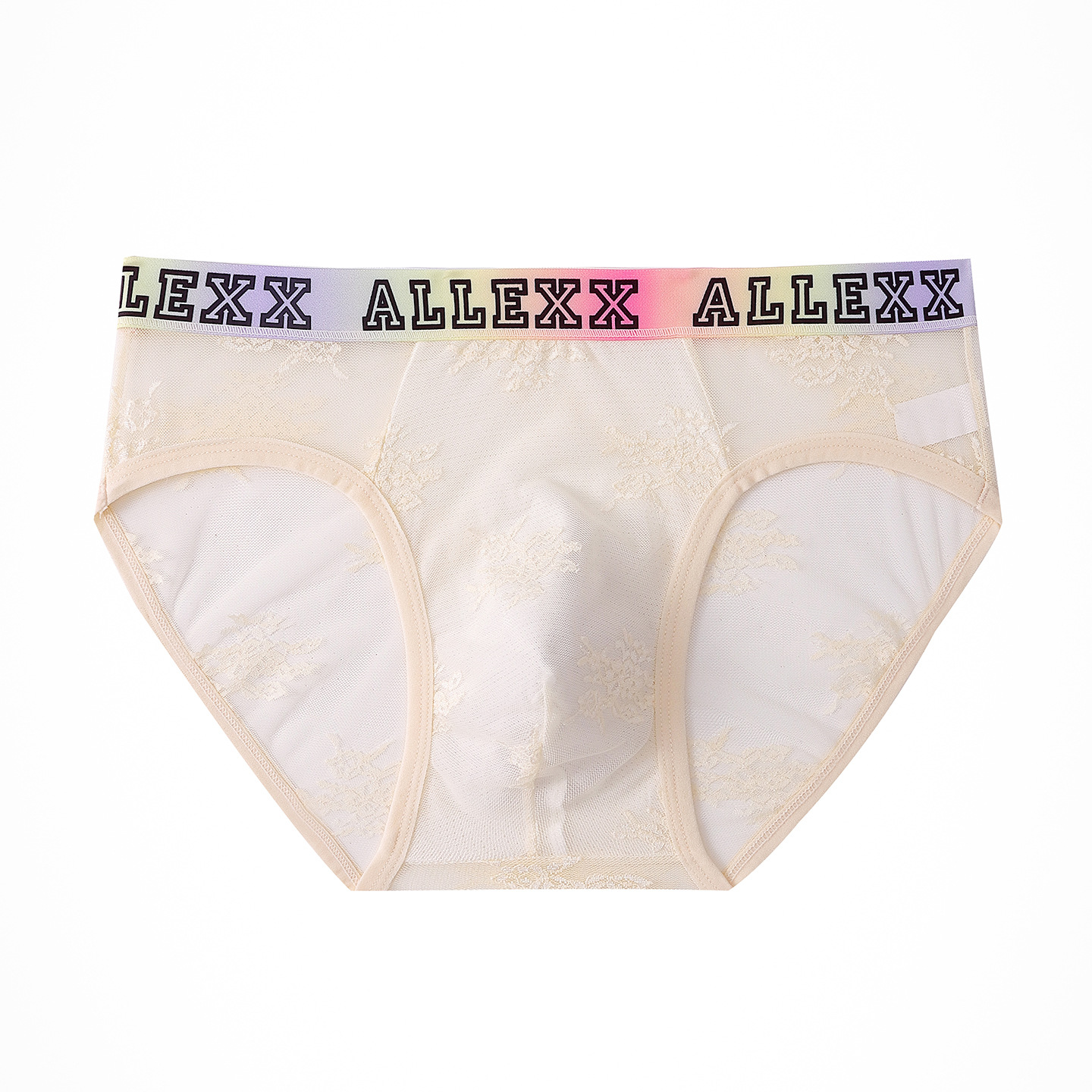 Color-Block Vibrant-Alphabet Mens Ultra-Thin Underwear photo 3