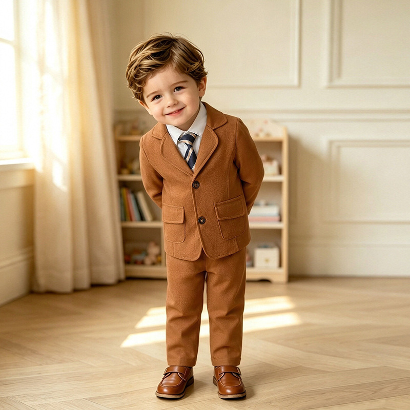 Children's Formal Suit Jacket And Pants Set photo 8