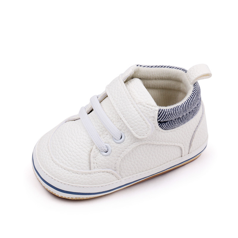 Fashionable Solid-color PU Leather First-walker Shoes For Babies photo 8