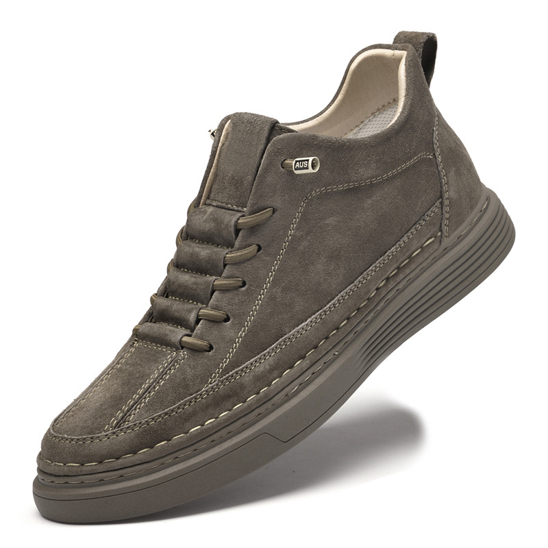 Genuine Leather Casual Shoes Sneakers Suede And Nubuck Leather photo 7