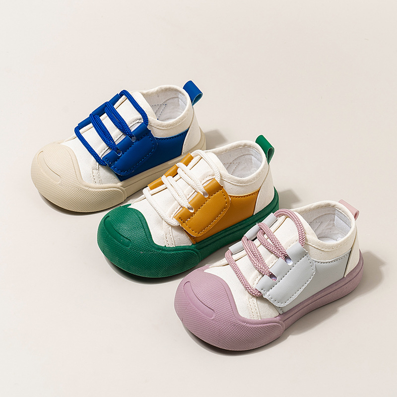 Dopamine Color Matching For Children Canvas Shoes photo 1