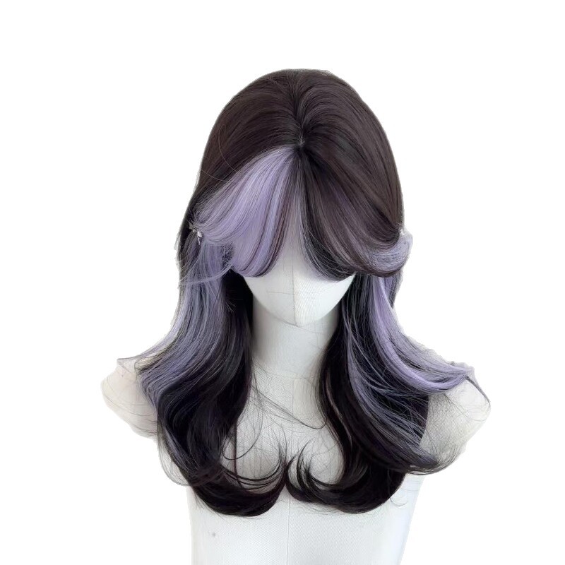 Womens Long Wig Summer Thin Style With Ombre Highlights photo 4