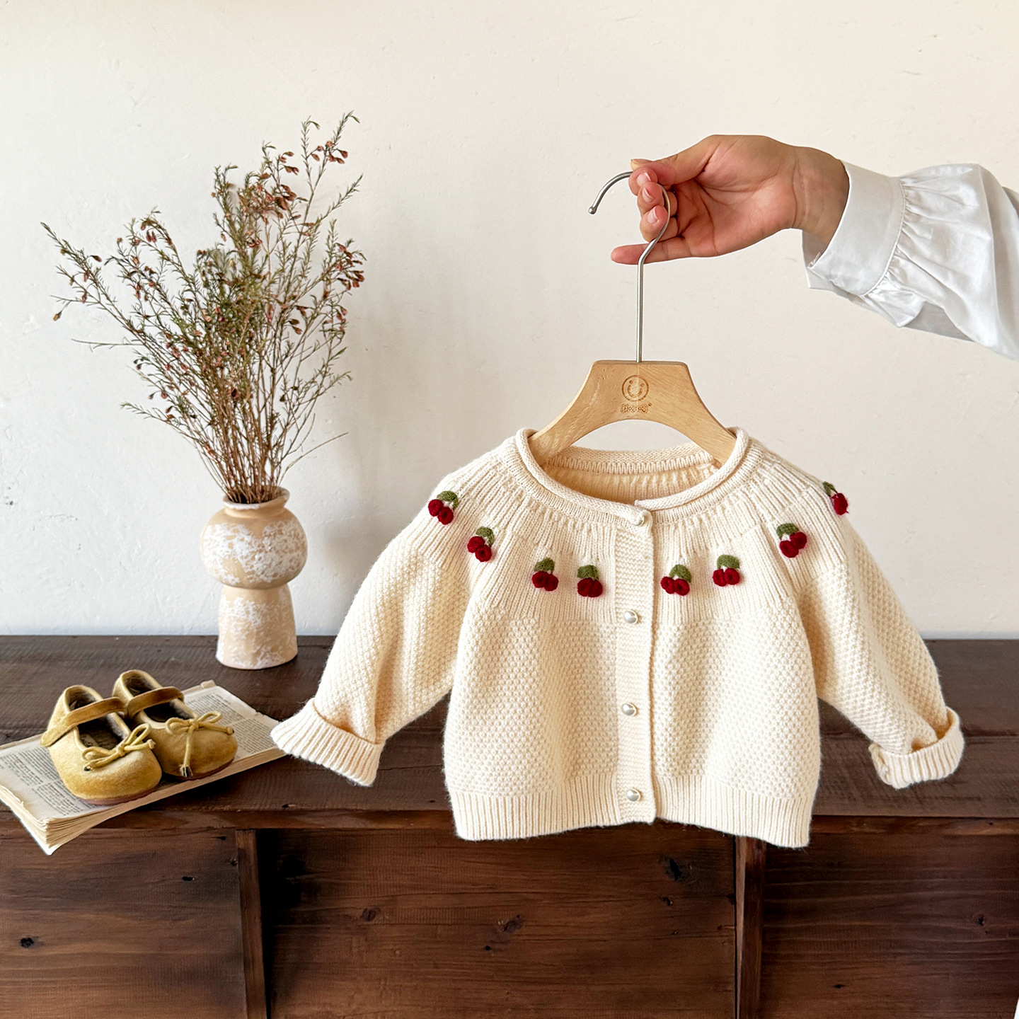 Toddler Girls Cotton Cardigan Clothing Set photo 2