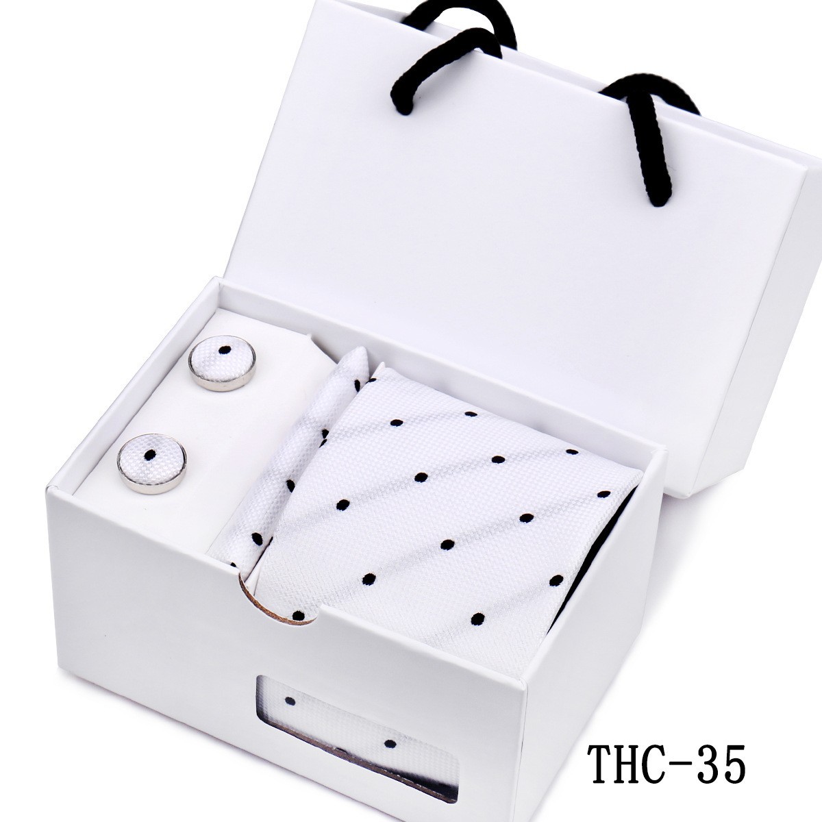 Mens Premium Tie Pocket Square And Cufflink Gift Set photo 7