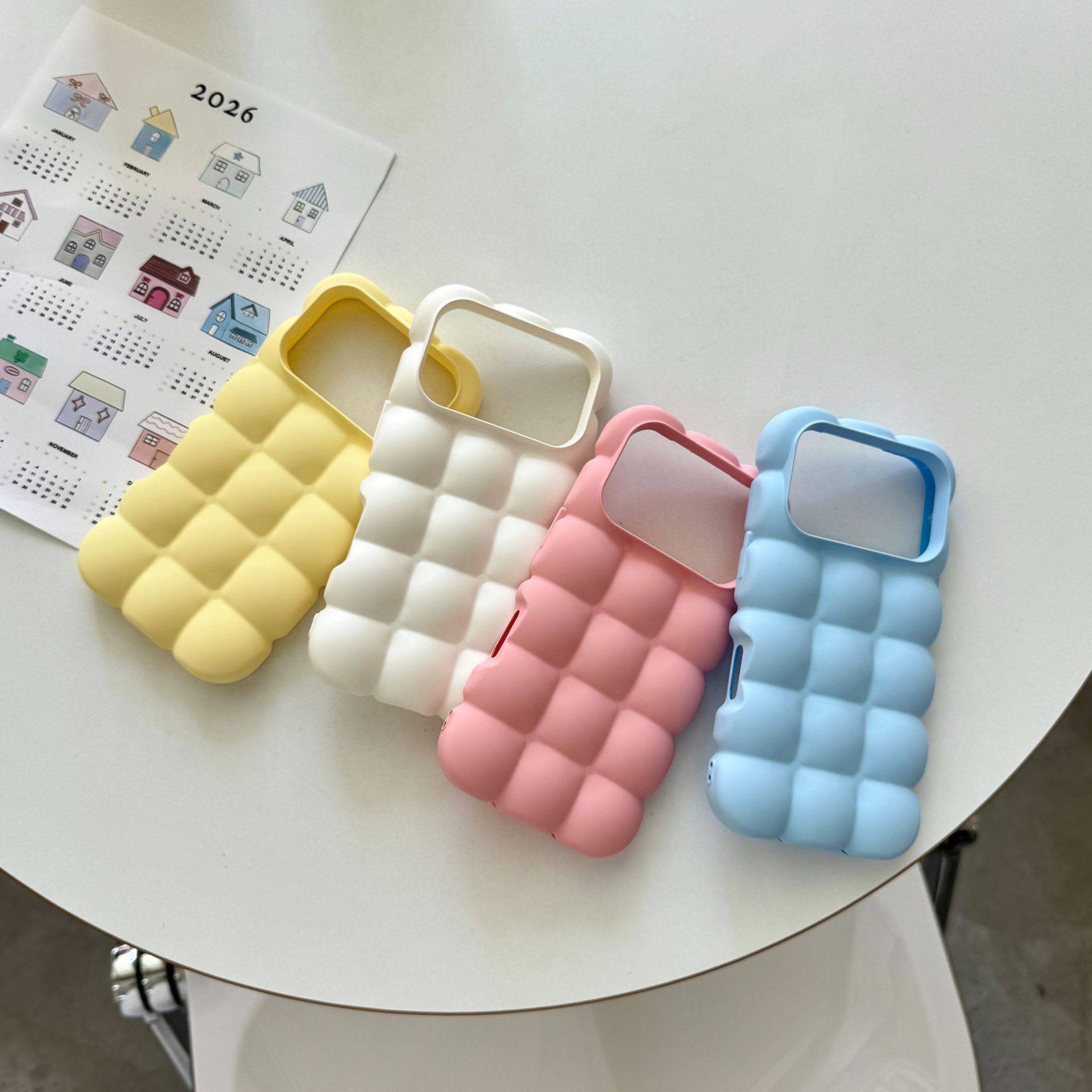 Solid Color Macarons Egg Waffle Phone Case photo 5