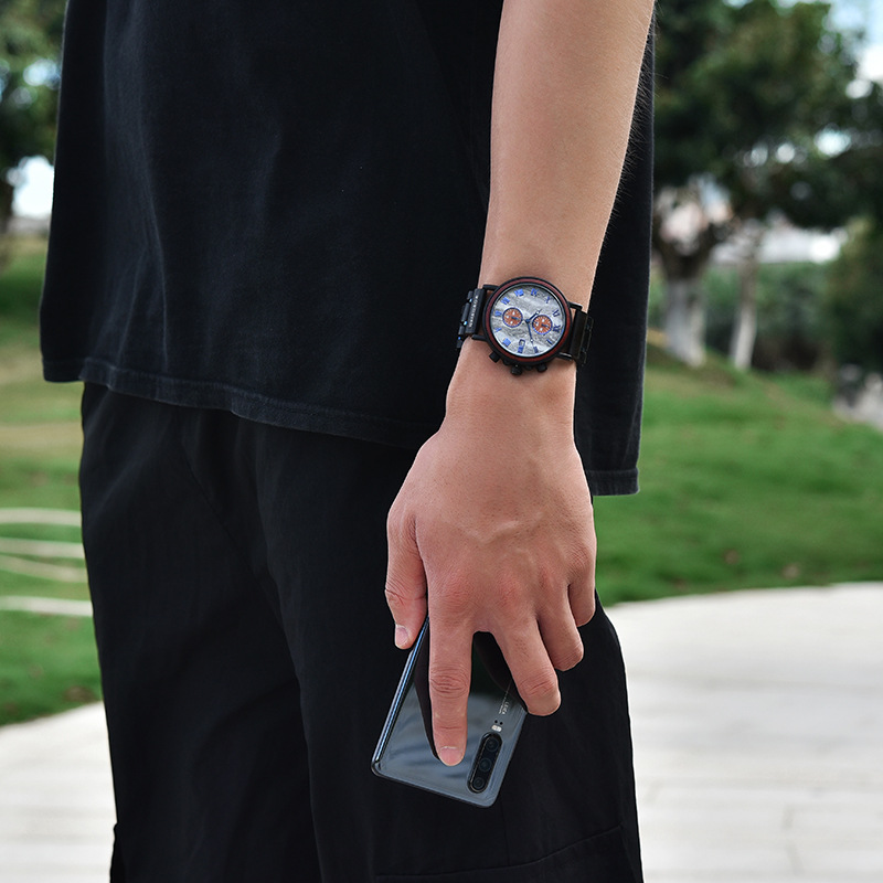 Unisex Wooden Quartz Decoration Watch photo 5