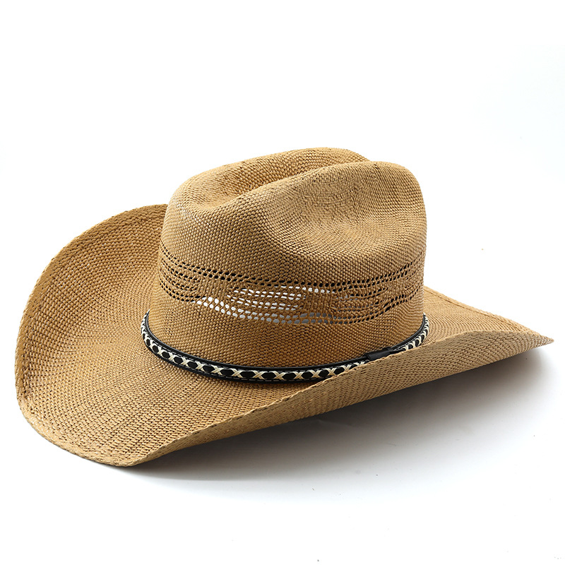 Handwoven Straw Cowboy Hat For Men photo 6