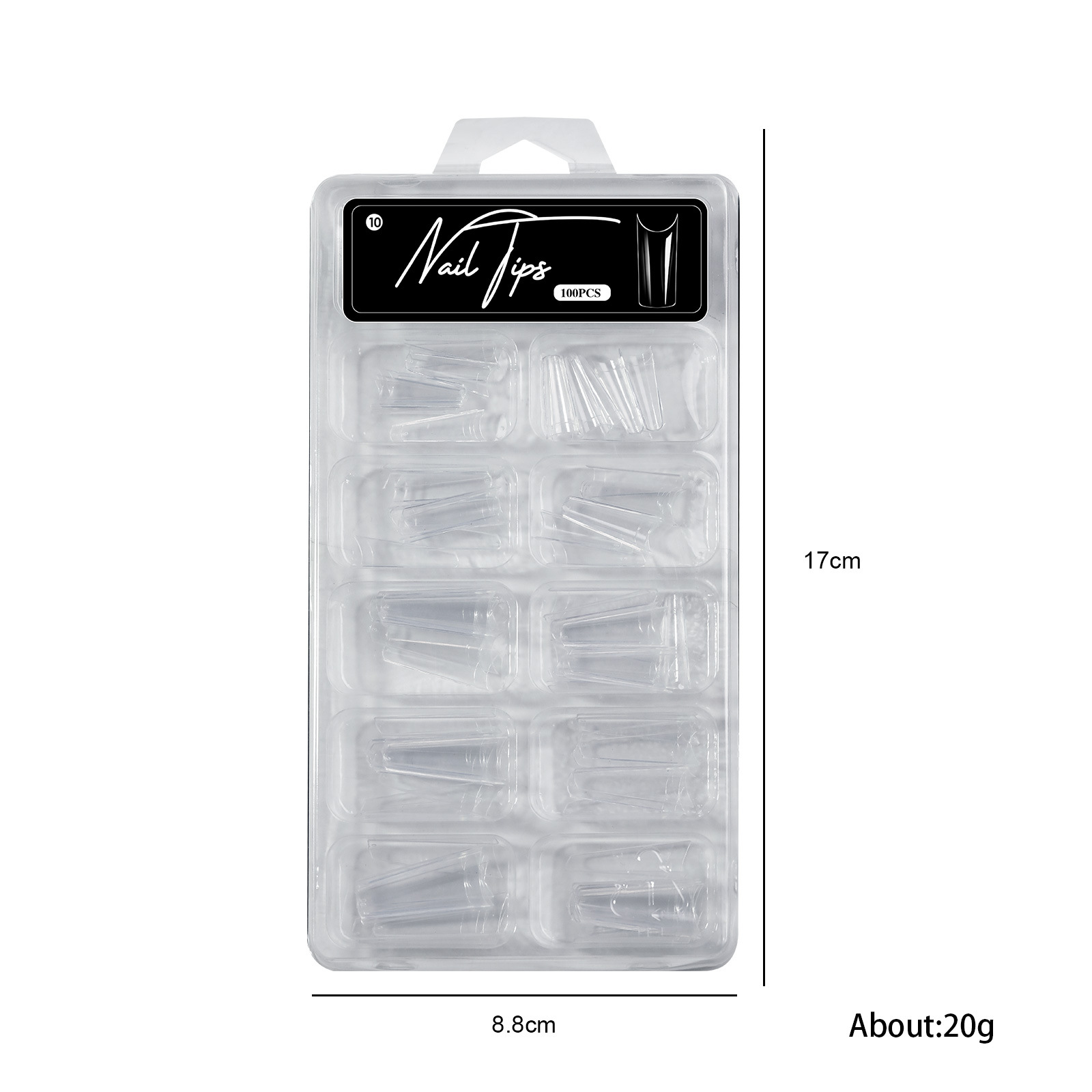 No carving Sanding100-piece Box Of Protective Nail Tips photo 5