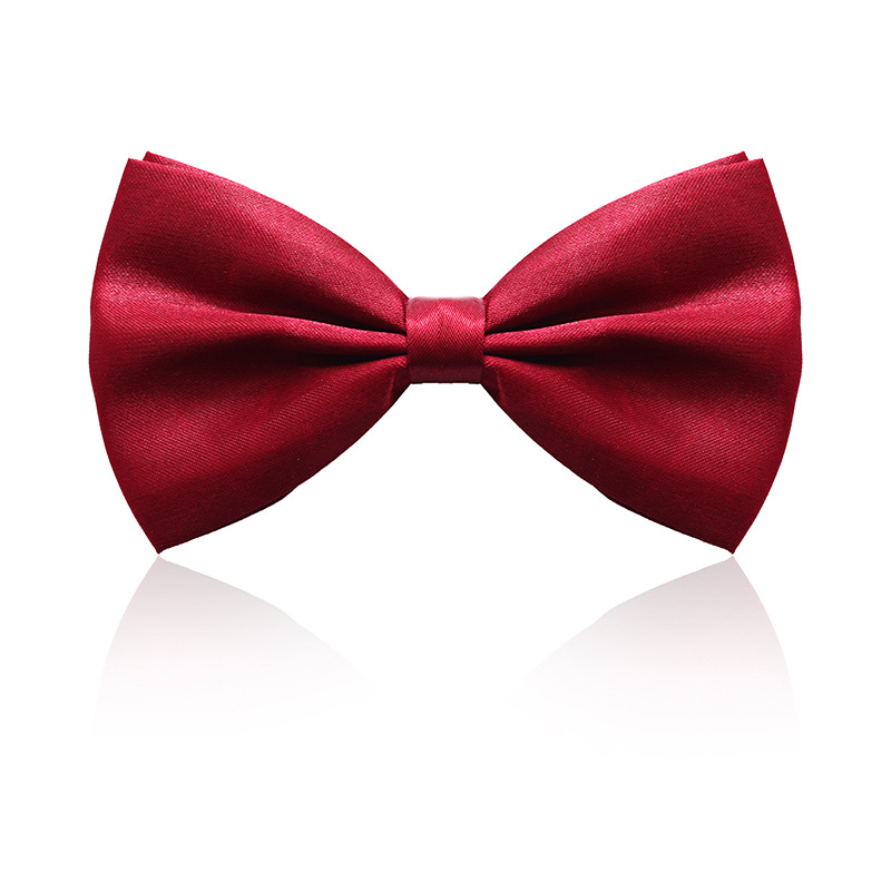 Black Double-layered Bow Tie For Suits photo 4