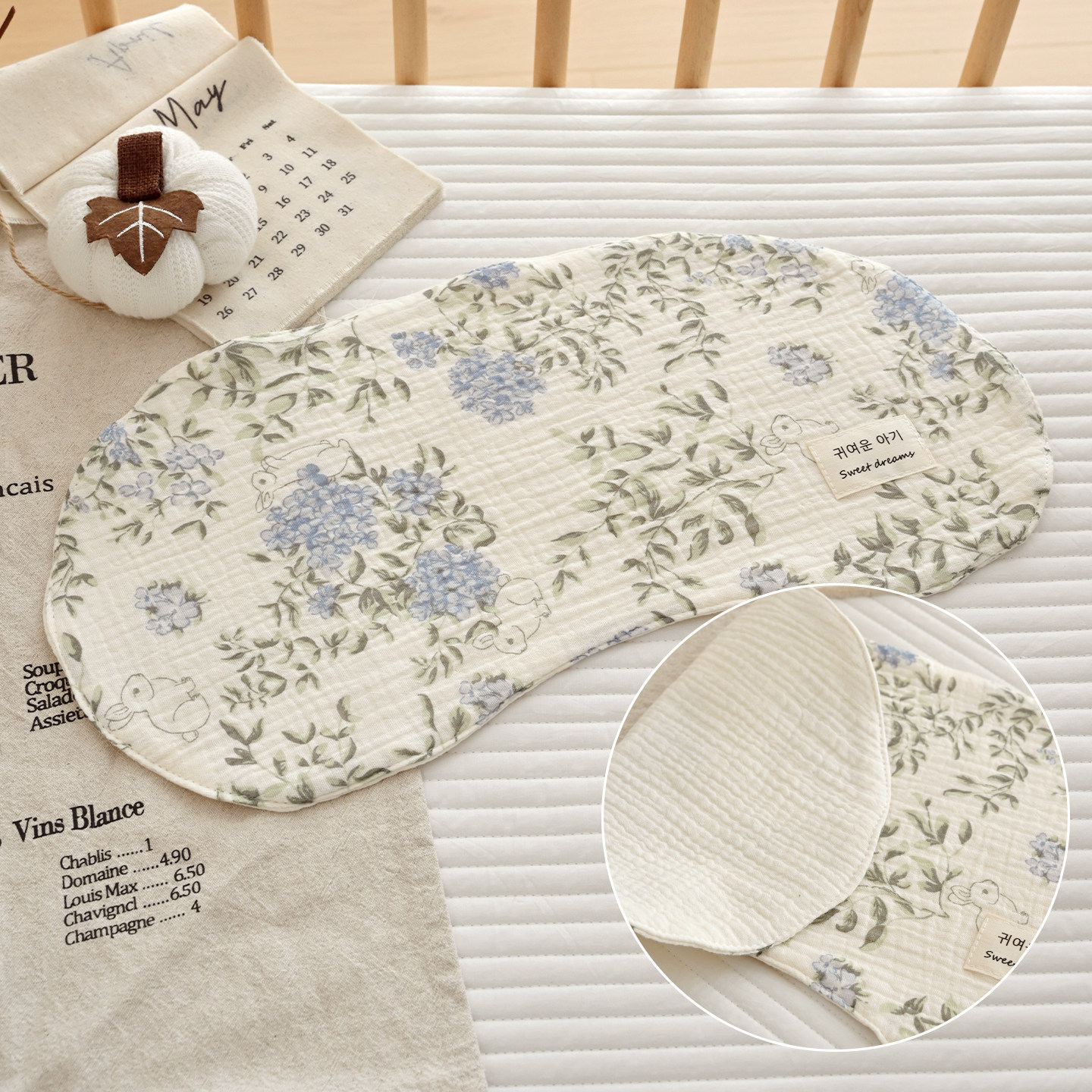 Baby Six-layer Gauze Burp Cloth Pure Cotton Shoulder Pad photo 2