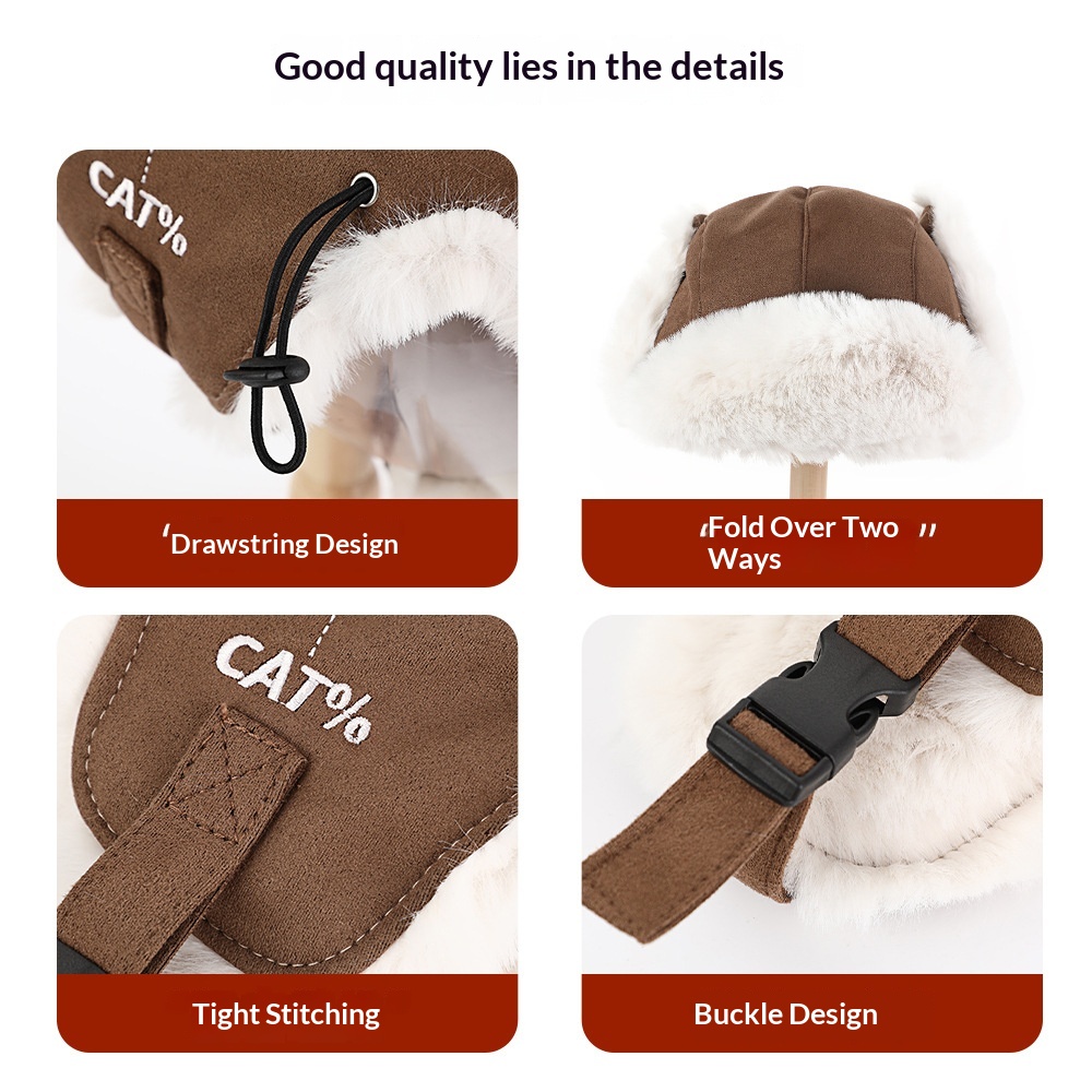 Mens Plush Warm And Thickened Ear Protecting Hat For Cold Weather photo 2