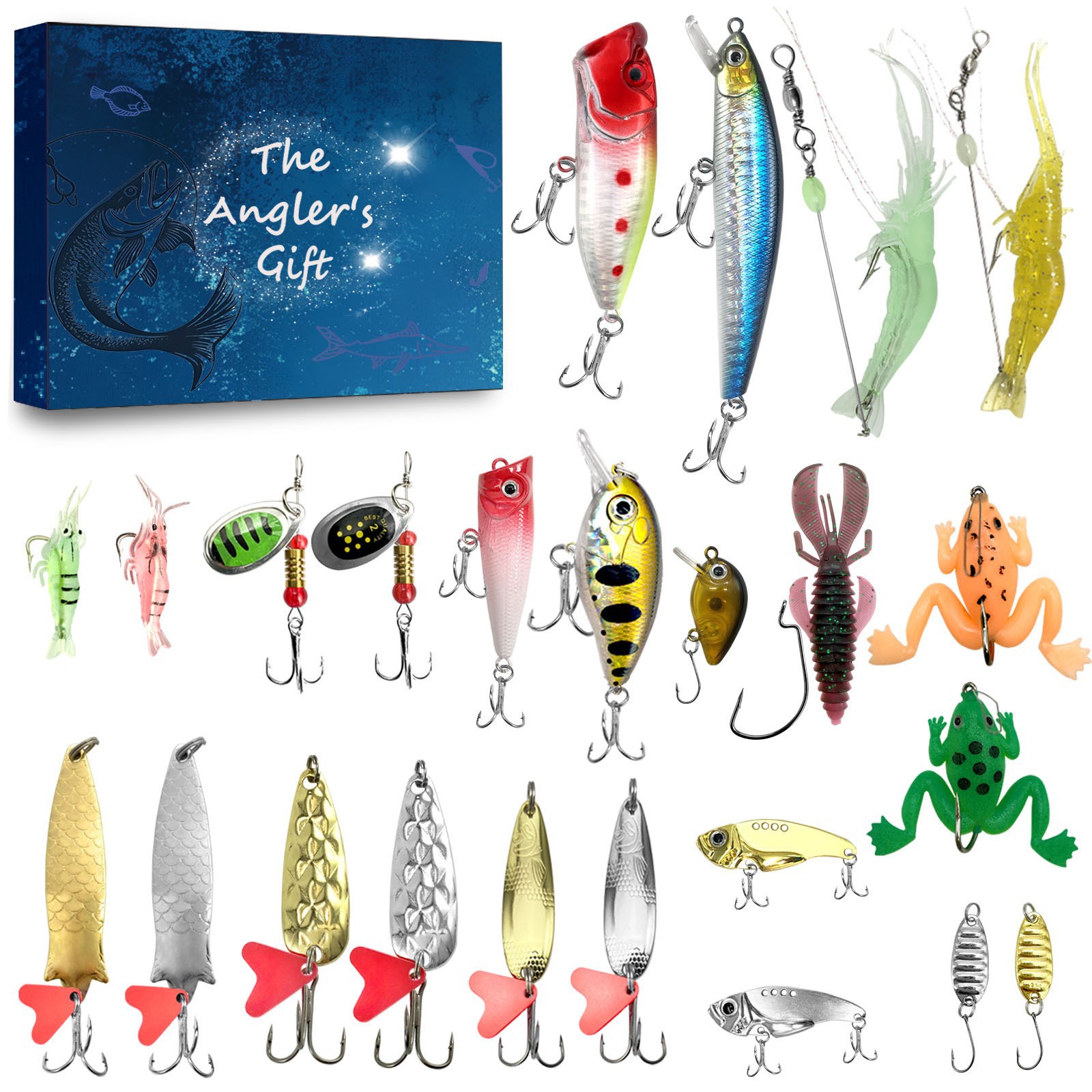 Christmas Fishing Lure Gift Box Blind Box Lure Set photo 7