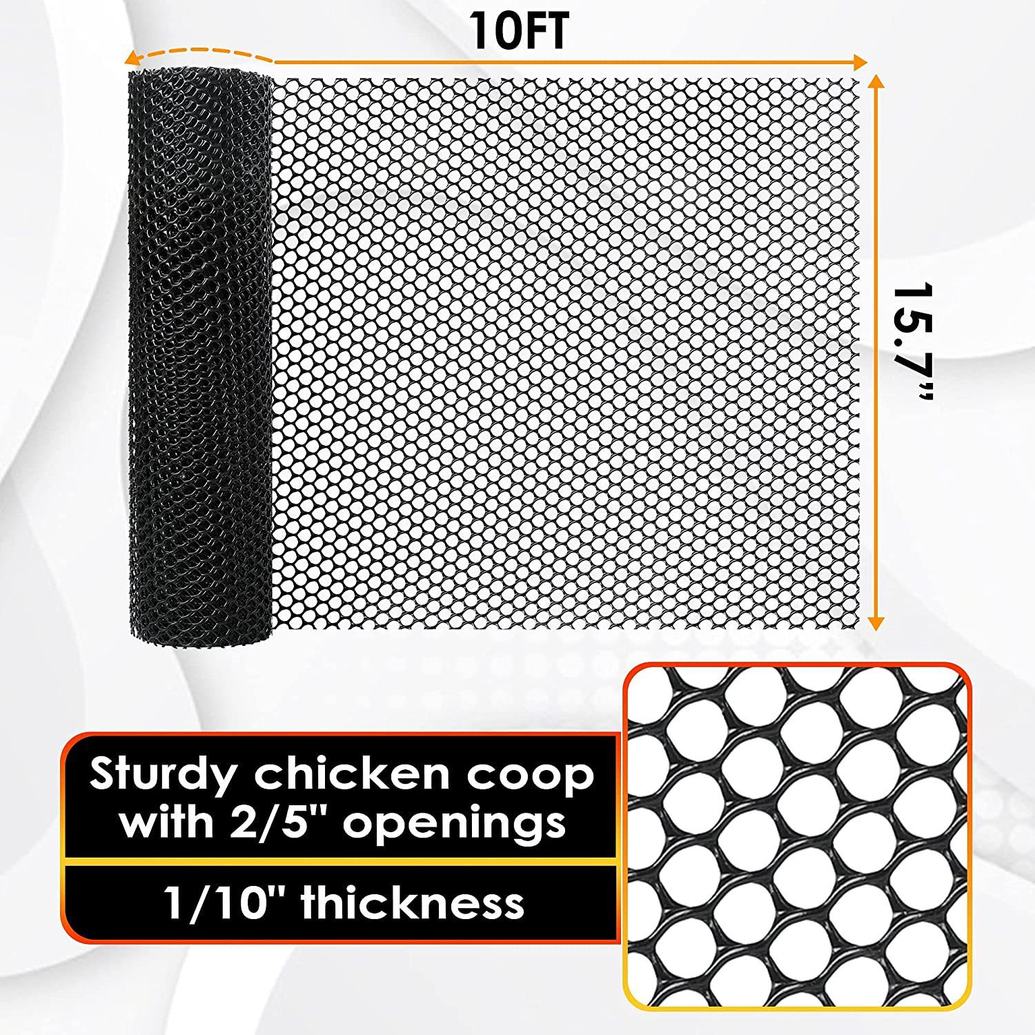 Plastic Chicken Burger Gardening Hexagonal Poultry Fence photo 7