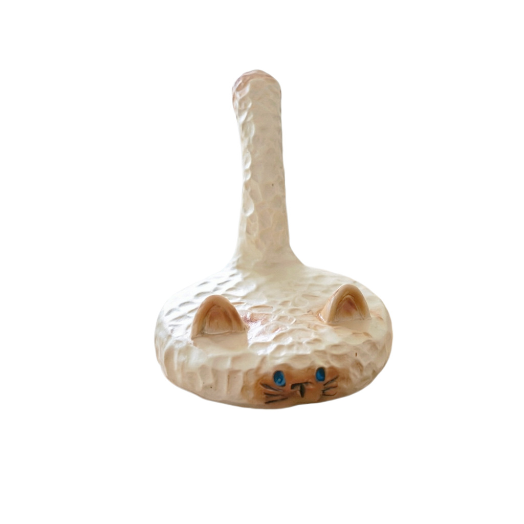 Siam Cat Figurine Phone Holder Cream-Style Decorative Item photo 4