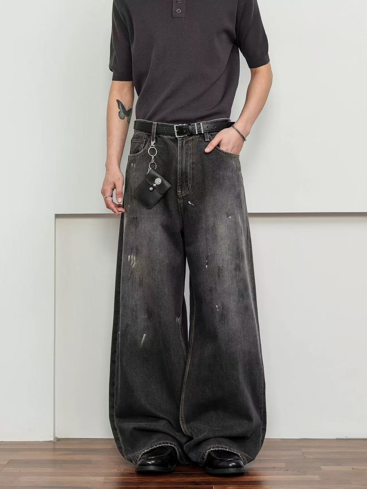 Graffiti-designed Jeans For Men And Women photo 7
