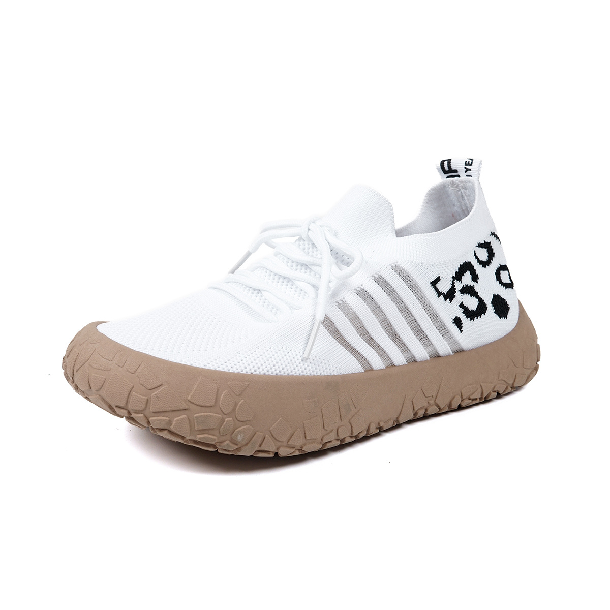 Soft-soled Athletic Casual Shoes Breathable And Non-slip Slip-on Design Thick-soled Loafers photo 4