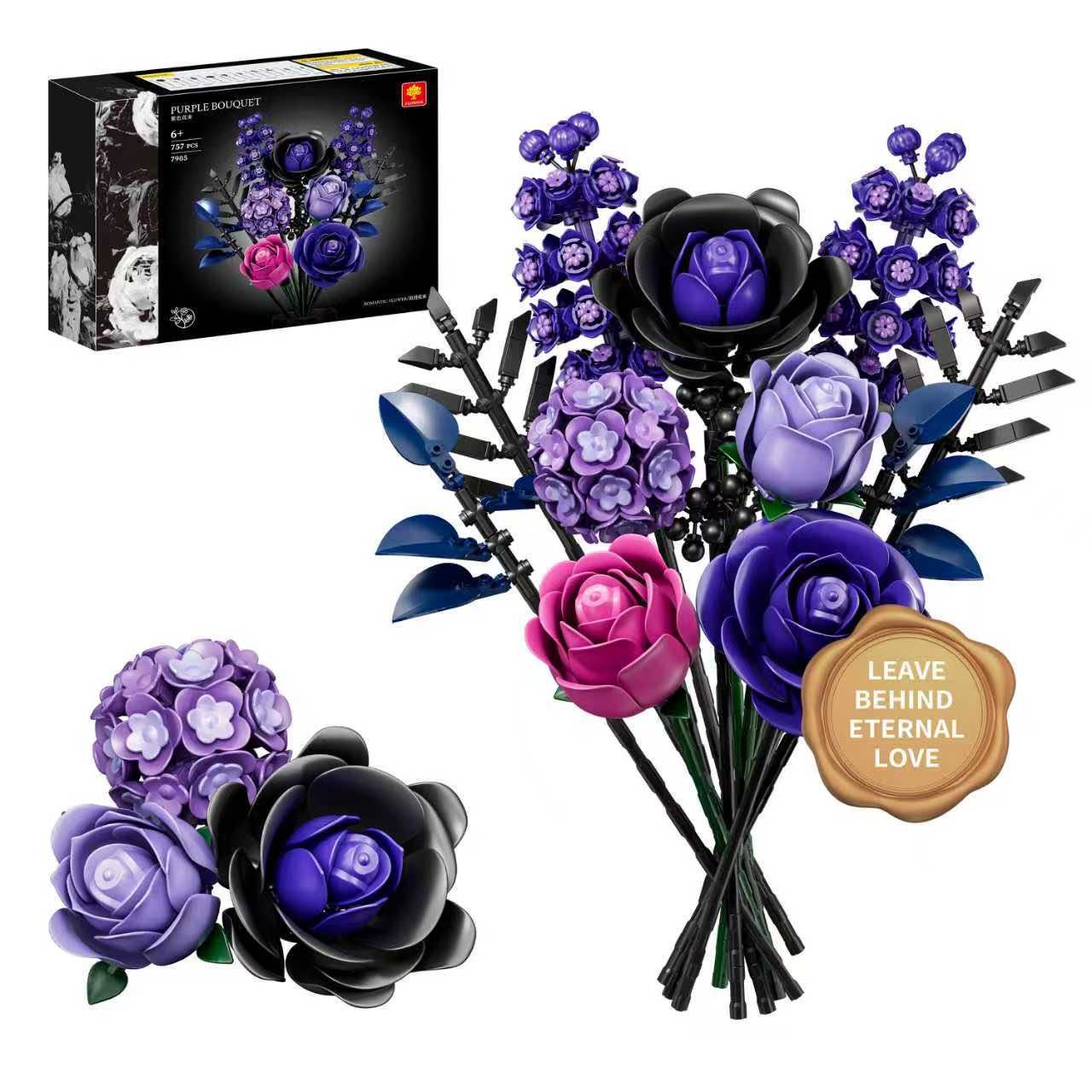 Plastic Building Block Bouquet Building Block Assembly Toy photo 5