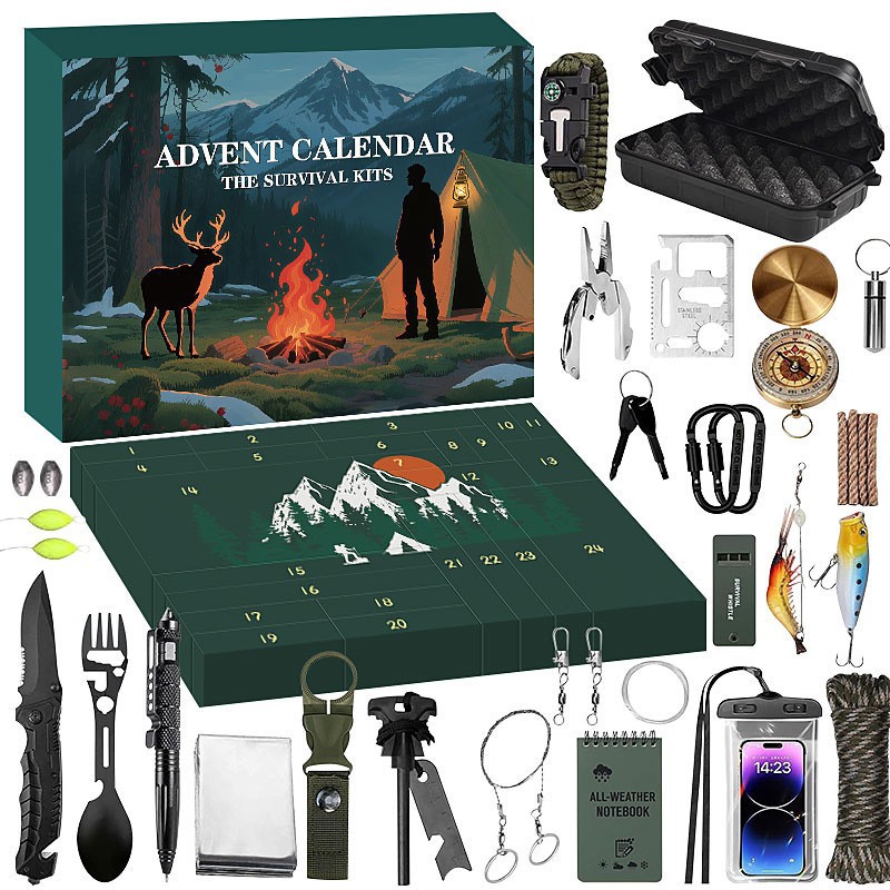 Multifunctional Adventure Outdoor Survival Tool Kit photo 7