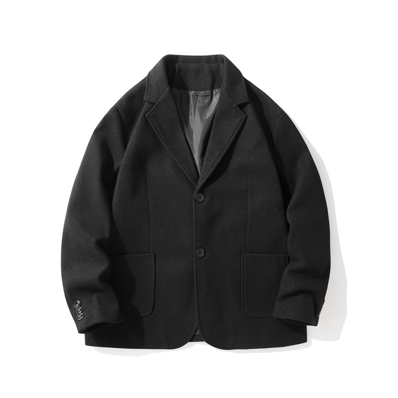 Men's Trendy Padded Short Wool Coat photo 3