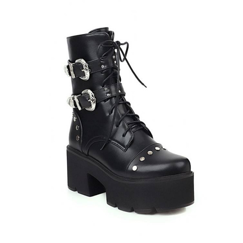 Square Heel With Side Zipper Women's photo 4