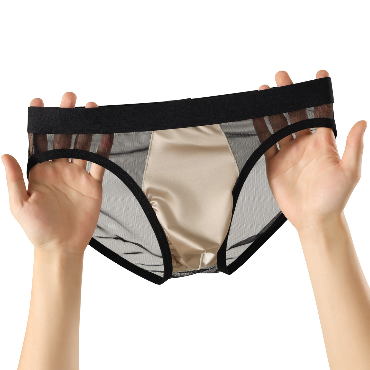 Mens Comfortable Sports Mesh Briefs photo 3