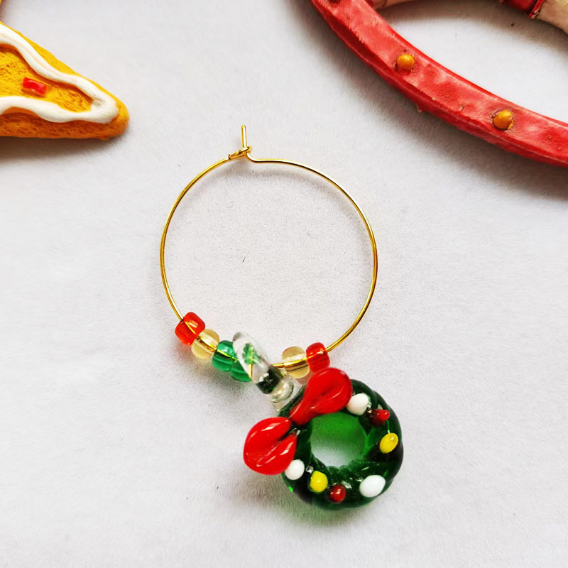 Alloy Christmas Series Wine Glass Pendant photo 4