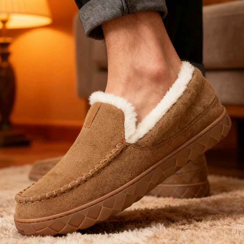 Mens Fleece-lined Thermal Snow Boots For Outdoor Use photo 4