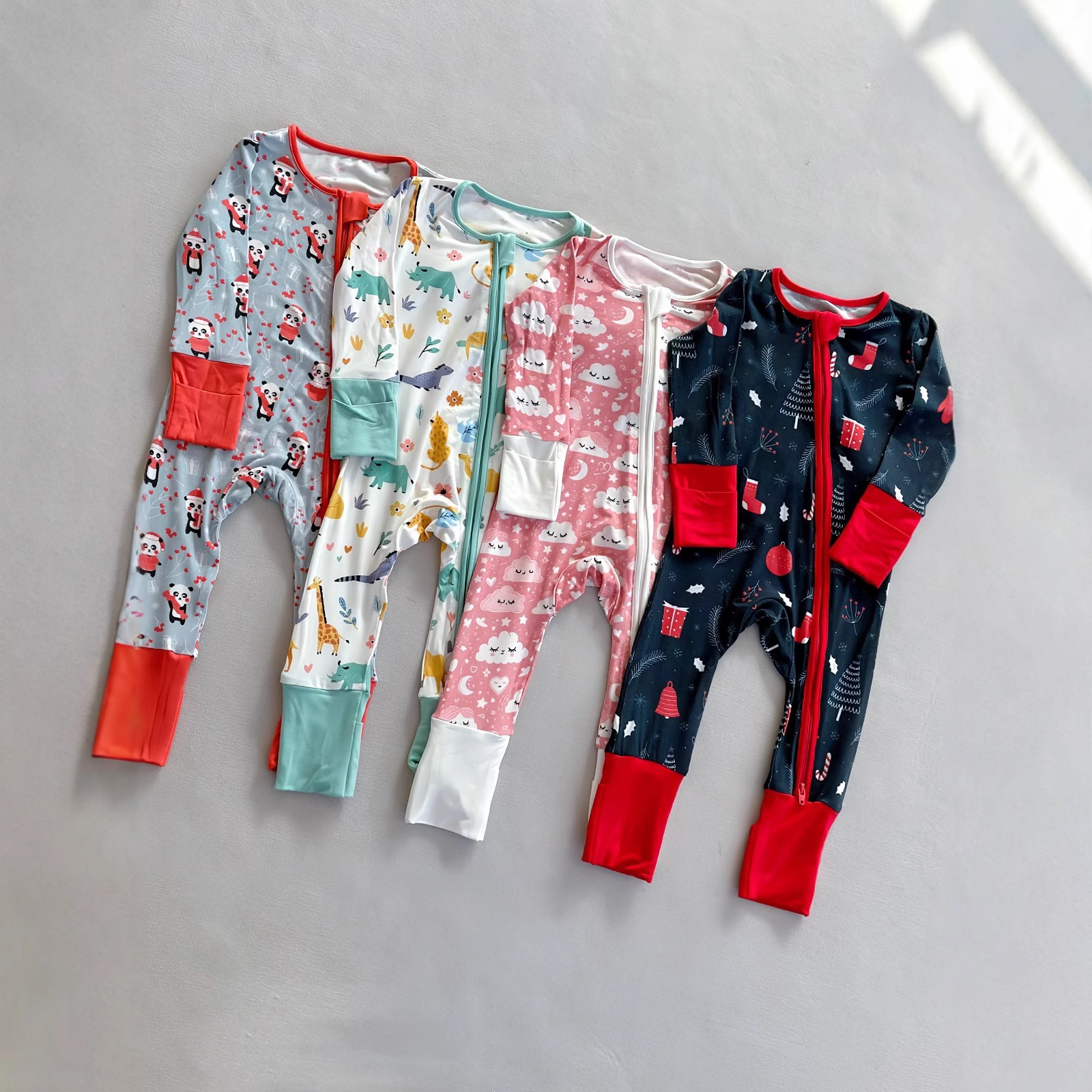Bamboo Fiber Onesie European And American Style For Infants And Toddlers photo 1