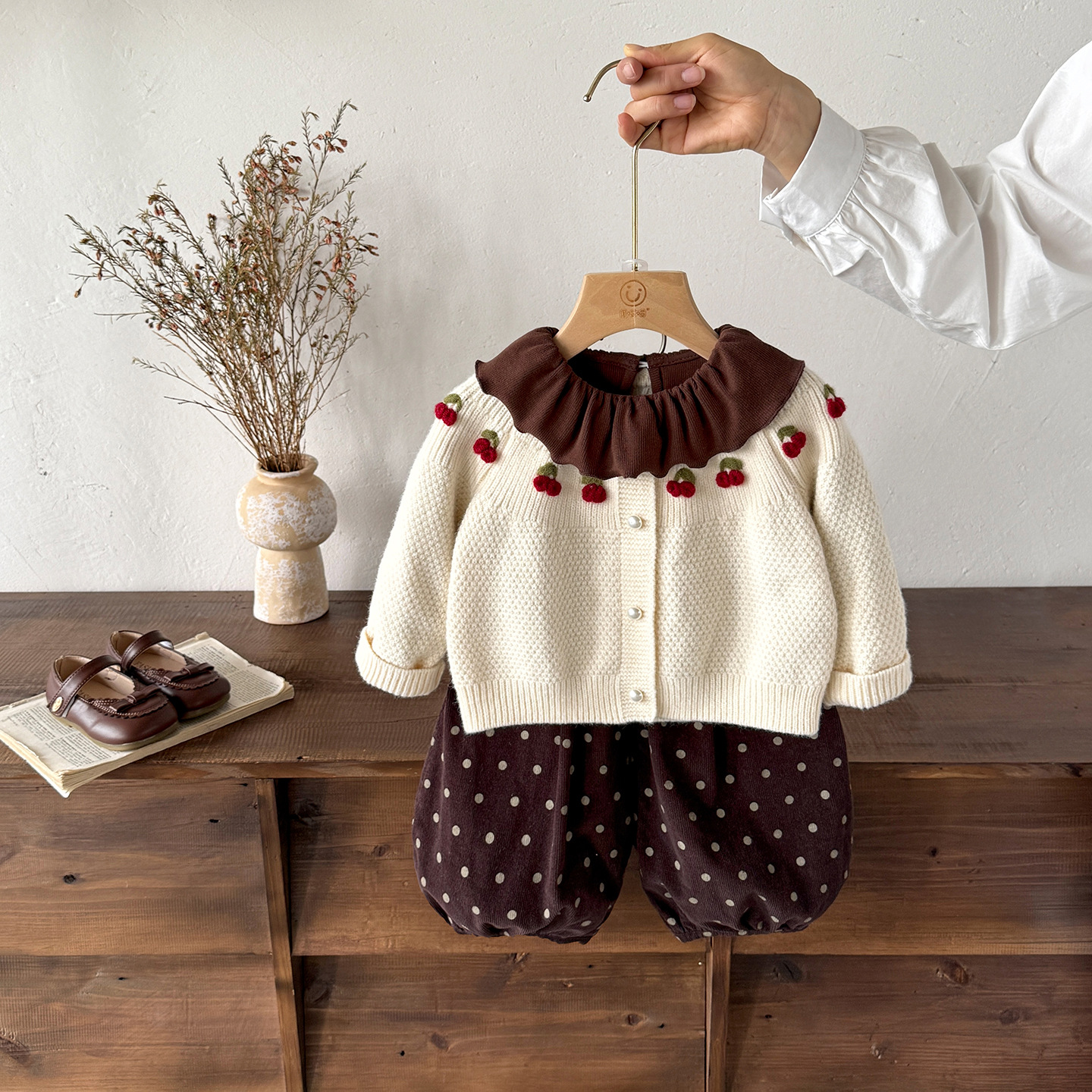 Toddler Girls Cotton Cardigan Clothing Set photo 1
