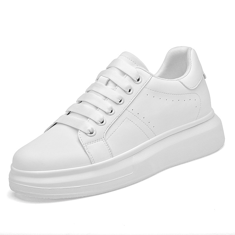 Solid-color Thick-soled Sneakers Mens Casual Shoes photo 6