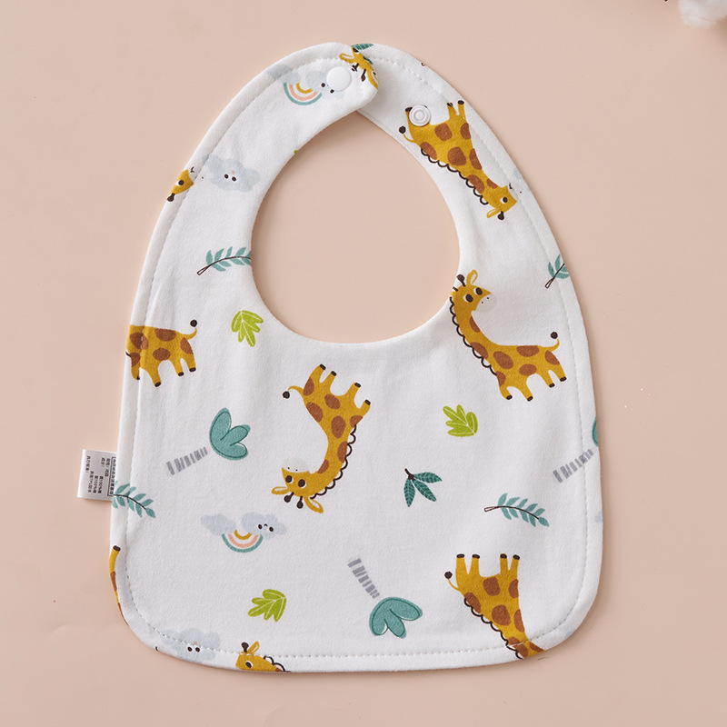 Babys Pure Cotton U-shaped Bib Waterproof Baby Bib photo 8