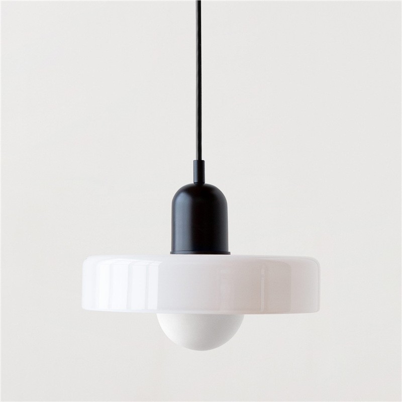 Nordic Creamy Minimalist Glass Lighting Fixture photo 3