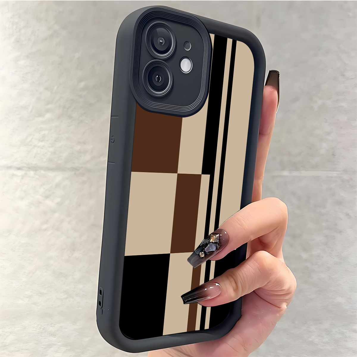 Black Corundum Stepped-eye Phone Case photo 2